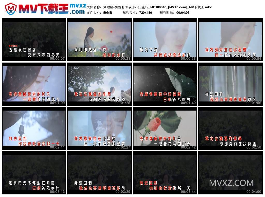 刘增瞳-飘雪的季节_国语_流行_MD100848